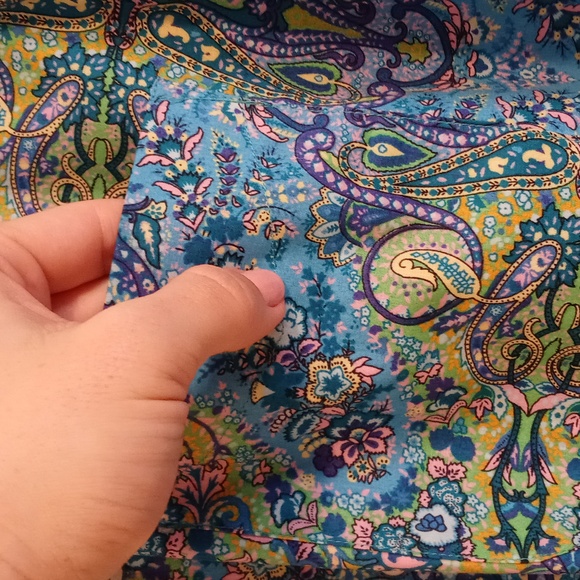 💙Alan Flusser💙 - Blue/Multi Paisley L/S Button Down - Picture 7 of 13